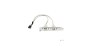 ORIENT C086L30,  Планка портов в корпус 2xUSB 2.0,  длина кабеля 30см,  oem  (31302)