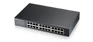 Гибридный Smart L2 коммутатор Zyxel NebulaFlex GS1915-24E,  rack 19",  24xGE,  бесшумный  (без вентилятора),  автономное / облачное управление