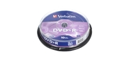 Диск DVD+R Verbatim 4.7Gb 16x Cake Box (10шт) (43498)