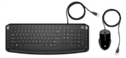 Клавиатура и мышь Keyboard and Mouse HP Pavilion 200 Wired RUSS  (black) cons