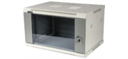 Шкаф настенный серии Pro,  12U 600x450,  стеклянная дверь