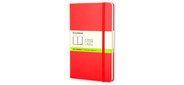 Блокнот Moleskine CLASSIC QP012R Pocket 90x140мм 192стр. нелинованный твердая обложка фиксирующая резинка красный