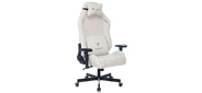 Кресло игровое Knight T1 молочный экомех с подголов. крестовина металл