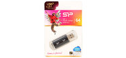 Флэш-диск USB 3.0 64Gb Silicon Power Blaze B02 <SP064GBUF3B02V1K> Black