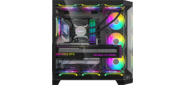 корпус Formula V Line Crystal Z6 Black,  ATX,  Left & Front & Bevel side Tempered Glass,  TYPE-C*1,  USB3.0*2