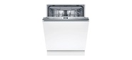 Встраиваемая посудомоечная машина 60 cm,  Serie 4,  13 комплектов, третий уровень загрузки VarioDrawer, Custom program,  Quick L,  Авто 45-65°C,  Интенсивная 70°,  Ночная программа,  Экономичная.46 дБ  (A) при 1 пВт