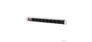 ЦМО Блок розеток Rem-10 с выкл., 8 Schuko, 10 A, алюм., 19", шнур 1.8 м. 1, 8 IEC 60320 C14 (R-10-8S-V-440-1.8)