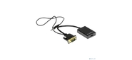 Cablexpert A-VGA-HDMI-01 Адаптер VGA  (M) + аудио-> HDMI  (F),  0.15 м,  питание от USB