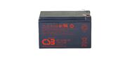 Battery CSB series GP,  GP12120 F2,  voltage 12V,  capacity 12Ah  (discharge 20 hours),  max. discharge current  (5 sec.) 180A,  short circuit current 378A,  max. charge current 3.6A,  lead-acid type AGM,  terminals F2,  LxWxH 151x98x100.3mm.,  weight 3.67kg.,  service life 5 years.