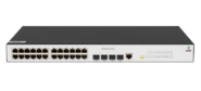 Управляемый гигабитный POE коммутатор уровня 2,  24 порта 10 / 100 / 1000Base-T с поддержкой PoE,  4 порта 100 / 1000BASE-X  (SFP),  бюджет POE 370W