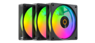 Вентилятор для корпуса Ocypus Gamma F12 Elite BK ARGB REVERSE BLADE 3 IN 1, 120x120x25mm, 4-PIN PWM, 600-1800 RPM, 26 DBA MAX, HYDRO BEARING