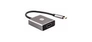 Aдаптер USB 3.1 Type-Cm -->HDMI A (f) 4K@60Hz, Aluminum Shell, VCOM<CU423T>