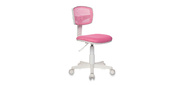 Кресло детское Бюрократ CH-W299 / PK / TW-13A спинка сетка розовый TW-06A TW-13A  (пластик белый)
