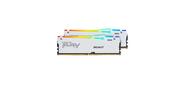Память оперативная /  Kingston 32GB 5200MT / s DDR5 CL40 DIMM  (Kit of 2) FURY Beast White RGB XMP
