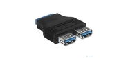 Espada Переходник с материнской платы Ei20U32, 20pin female на 2 порта USB 3.0 female (Ei20U32) (45366)