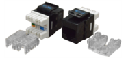 Модуль Keystone RJ45,  Cat.6,  UTP,  180 градусов,  черный