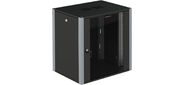 Шкаф коммутационный Sysmatrix (WP 6312.910) настенный 12U 600x350мм пер.дв.стекл 2 бок.пан. 60кг черный 20кг IP20