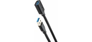 Кабель удлинительный USB3.0 Am-Af 1m Telecom черный  (TUS708-1M)