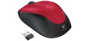 Logitech Wireless Mouse M235 Red 1000dpi,  optical,  FM,  3btn+Roll,  1xAA,  Unifying™reciever