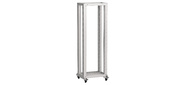 ITK LINEA F Стойка 2-рамная на рол. 24U 600х600мм серая