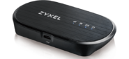 Портативный LTE Cat.4 Wi-Fi маршрутизатор Zyxel WAH7601  (вставляется сим-карта),   802.11n  (2, 4 ГГц) до 300 Мбит / с,  поддержка LTE / 4G / 3G / 2G,  питание micro USB,  батарея до 8 часов