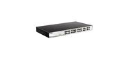 D-Link DGS-1210-28MP / F3A,  PROJ L2 Smart Switch with  24 10 / 100 / 1000Base-T ports and 4 1000Base-T / SFP combo-ports  (24 PoE ports 802.3af / 802.3at  (30 W),  PoE Budget 370 W).8K Mac address,  802.3x Flow Co