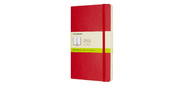 Блокнот Moleskine CLASSIC SOFT QP618F2 130х210мм 192стр. нелинованный мягкая обложка фиксирующая резинка красный