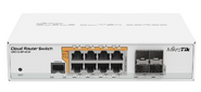 MikroTik CRS112-8P-4S-IN маршрутизатор 8х10 / 100 / 1000 Ethernet, 4 x SFP ports