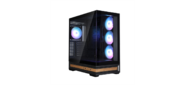корпус ZALMAN P40 NAMU, ATX, BLACK, WINDOW, WOODEN ELEMENTS, 2xCombo (2.5” or 3.5”), 1xUSB TYPE-C, 2xUSB3.0, SIDE 3x120mm ARGB, REAR 1x120mm ARGB