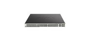 Коммутатор /  DGS-1210-52MP / F Smart L2 Switch 48х1000Base-T PoE,  4хCombo 1000Base-T / SFP,  PoE Budget 370W,  Compact CLI