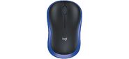 Logitech M185 Blue,  оптическая,  1000dpi,  2.4GHz,  USB-ресивер Logitech Unifying®