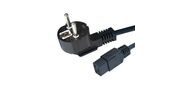 Кабель Cablexpert Кабель питания для UPC Cablexpert PC-186-C19, 1.8м, Schuko-С19, 16А, Сечение провода: 1, 5 мм2, черный, с заземлением {50}