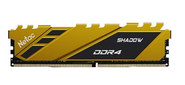 Память DIMM DDR4 8Gb PC21300 2666MHz CL19 Netac Shadow yellow 1.2V  (NTSDD4P26SP-08Y)