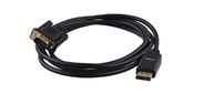 Кабель GoPower DisplayPort (m)-VGA (m) 1.8м ПВХ черный (1 / 100)