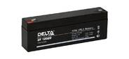 Аккумуляторная батарея Delta DT 12022 напряжение 12В,  емкость 2, 2Ач,  клемма F1  (ДхШхВ: 179х35х61мм Полная высота 66мм; Вес 0, 94кг; Кол-во элементов 6; Срок службы 5лет; Гарантия 1год)