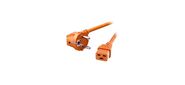 ACD ZJE-002 SUPER HEAVY DUTY Шнур  (кабель питания)  3*2.5 S22C19,   (Schuko - C19),  16А,  оранжевый,  2.0 м