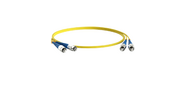 Hyperline FC-D2-9-FC / UR-FC / UR-H-1M-LSZH-YL Патч-корд волоконно-оптический  (шнур) SM 9 / 125  (OS2),  FC / UPC-FC / UPC,  2.0 мм,  duplex,  LSZH,  1 м