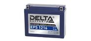 Аккумуляторная батарея Delta EPS 1216 напряжение 12В,   емкость 16Ач,  клемма Болт + гайка ? 6 мм  (ДхШхВ: 205х70х162мм Полная высота 162мм; Вес 5, 86кг; Кол-во элементов 6; Срок службы 5лет; Гарантия 1год)
