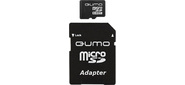 Micro SecureDigital 8Gb QUMO QM8GMICSDHC10 {MicroSDHC Class 10,  SD adapter}