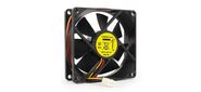 Gembird Вентилятор для корпуса 80x80x25mm,  ball,  узкий разъем 3 pin [FANCASE / BALL]