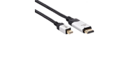 Кабель-переходник miniDisplayPort M-> HDMI M 4K@60Hz 1.8m VCOM  (CG615M-1.8M)