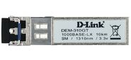 D-Link 310GT / A1A,  SFP Transceiver with 1 1000Base-LX port.Up to 10km,  single-mode Fiber,  Duplex LC connector,  Transmitting and Receiving wavelength: 1310nm,  3.3V power.