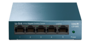 TP-Link LS105G 5 ports Giga Unmanagement switch,  5 10 / 100 / 1000Mbps RJ-45 ports,  metal shell,  desktop and wall mountable,  plug and play,  support 802.1p QoS,  power saving