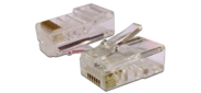 Коннектор TWT (TWT-PL45-8P8C-6) RJ45 UTP 8P8C. Универсальный. со вставкой. кат.6. 100 шт.