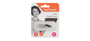 Флеш-накопитель GoPower MINI 64GB USB3.0 металл серебряный (1 / 50 / 1000)