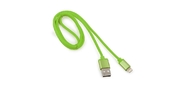 Cablexpert Кабель для Apple CC-S-APUSB01Gn-1M,  AM / Lightning,  серия Silver,  длина 1м,  зеленый,  блистер