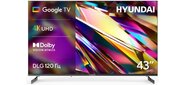 Телевизор LED Hyundai 43" H-LED43BU7011 Google TV Frameless черный / черный 4K Ultra HD 60Hz DVB-T DVB-T2 DVB-C DVB-S DVB-S2 USB WiFi Smart TV