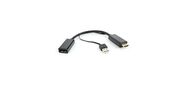 Переходник Cablexpert Конвертер HDMI->DisplayPort,  Cablexpert DSC-HDMI-DP HD19M+USBxHD20F,  черный  (099103)