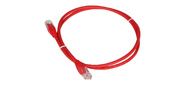 Патч-корд Lanmaster TWT-45-45-2.0-RD UTP вилка RJ-45-вилка RJ-45 кат.5е 2м красный ПВХ  (уп.:1шт)