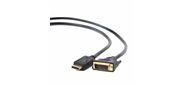 Кабель Cablexpert Кабель DisplayPort-DVI Cablexpert CC-DPM-DVIM-3M,  20M / 25M,  3.0м,  черный,  экран,  пакет